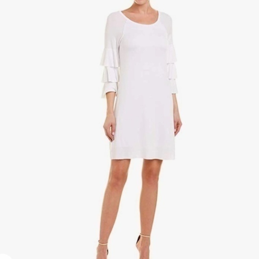 NWT Bailey 44 Women's Dovetail Tiered Sleeve Fleece Dress size Medium